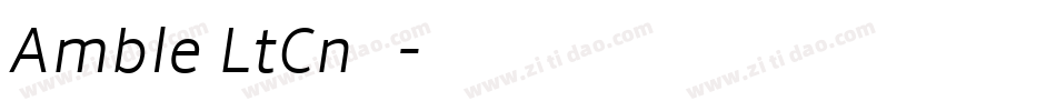 Amble LtCn生成器字体转换